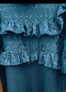 ZARA Black Ruffle Top