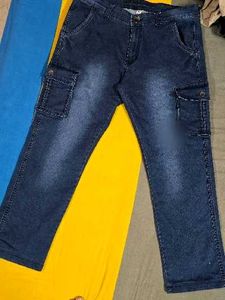 Classic Cargo Denim Jeans