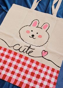 hand painted totebag