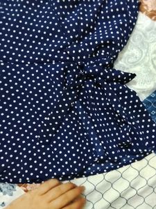 Navy Blue Polka Dot Tunic