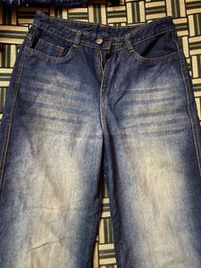 Baggy Blue Wash Denim Jeans