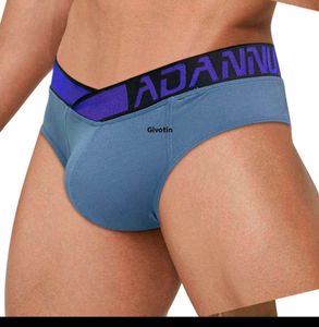 Men's Blue Briefs with Contrast Waistband