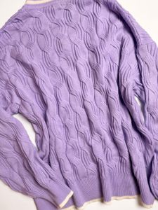 Lilac V-Neck Sweater