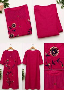Charming Pink Embroidered Kurta