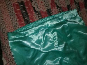 Teal Silk Dress Material