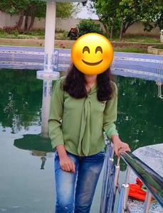Stylish Green Collared Top