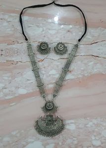 Combo of Oxidized Necklace Set and Hair Bun
