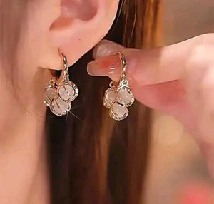Silver Crystal Hoop Earring🔮