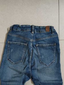 Blue Distressed Denim Jeans
