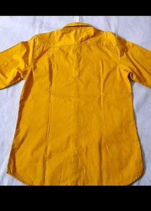 Men's Orange Casual Shirt