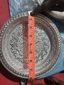 Silver coat  Decorative Plate
