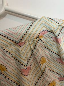 Boho Abstract Print Blouse