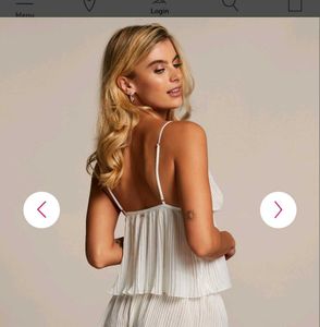 Sheer White Lace Trim Camisole Top