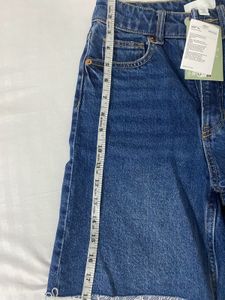 H&amp;M Denim Bermuda Shorts And F21 Skirt