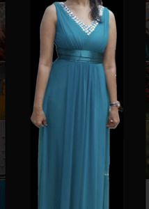Elegant Teal Gown