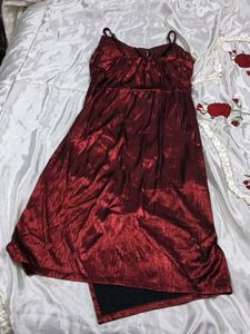 Burgundy Party Dress