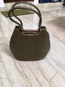 Chic Olive Green Handbag