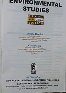 Evs Book By C. P. Kaushik , Anubha Kaushi