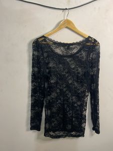 Elegant Black Lace Top
