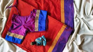 Vibrant Silk Saree with Blouse