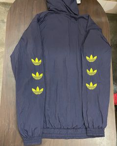 Adidas Navy Blue Windbreaker Jacket original
