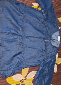 Blue Denim Tunic Top