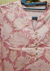 Elegant Floral Print Kurta