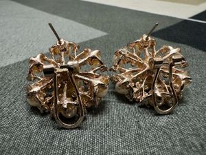 Colourful Pearl Floral Earrings