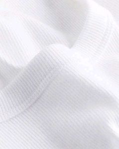 🎀H&amp;M White Ribbed Cropped Top🎀