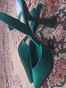 Zara Green Heels