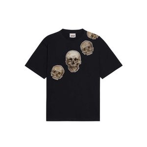 Black T-Shirt with Skull Print
