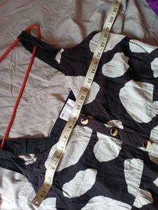 Asos Black &amp; White Print Sundress with pocket