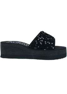 Sparkly Platform Slides