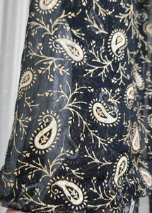 Elegant Paisley Print Black dupatta