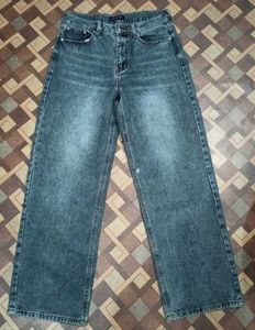 Wide Leg Denim Jeans