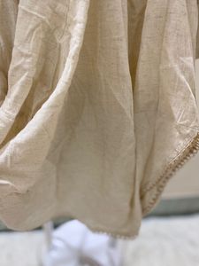Elegant Cream Linen Tunic
