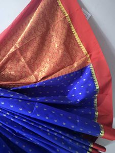Royal Blue Saree In silk