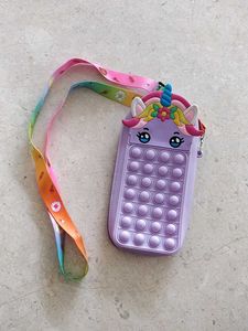 Unicorn Pop-It Lanyard Bag