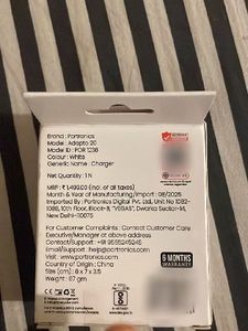 Portronics Adatto 20W PD Fast Charger