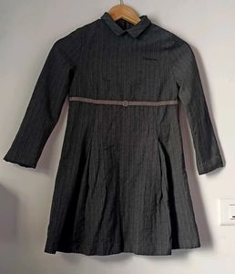 Classic Black Pinstripe Dress