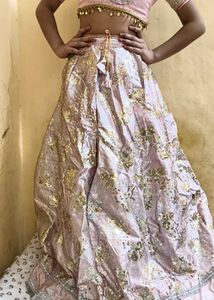 ✨ Premium Pink Sequin Lehenga Set | Party Wear | G