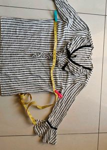 Striped Ruffle Blouse