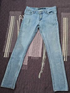 skinny Light Wash Low Waist Denim Jeans