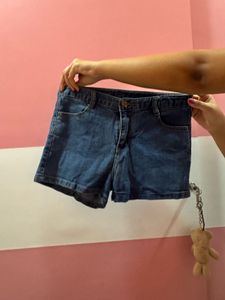 Classic Blue Denim Shorts