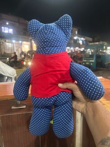 Handmade Polka Dot Teddy Bear