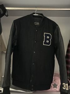 Stylish Black Varsity Jacket