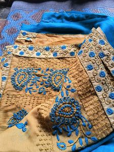 saree with blouse
