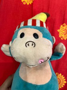 Cute Blue Monkey Plush Soft Toy
