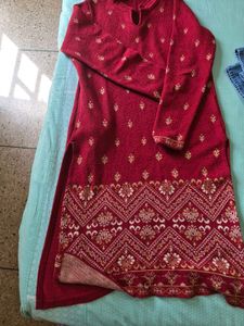 Rust woollen Kurta