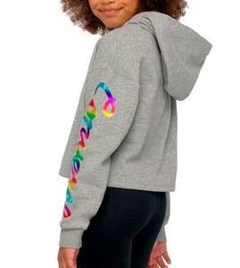 Converse Girls Rainbow All Star Cropped Hoodie
